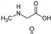 Sarcosine (boven) en L-alanine.