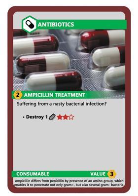 Playing Card ImmunoWars - Antibiotics