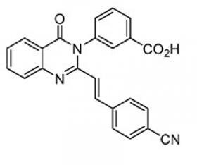 De structuur van de chinazolinon-antibioticum