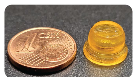 3D-printed SCOD relative to a one-cent coin - ETH Zürich