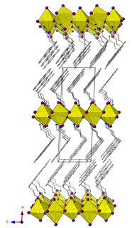 2D-perovskieten Crystal structure 2D (n=1) pyrene hybrid perovskite_Dirk Vanderzande