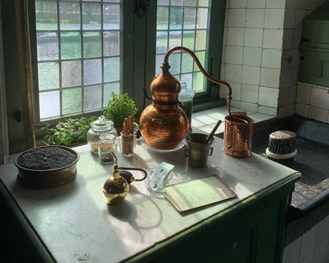 De keuken van Huygens in museum Hofwijck