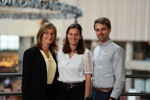 Foto oprichters (vlnr Maaike Perneel, Chiara Guidi, Wouter Demeester)