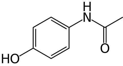 structuur paracetamol