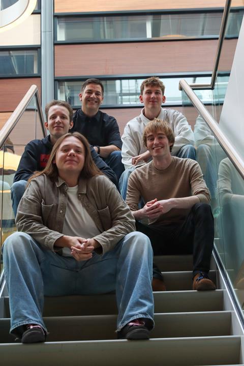 Een deel van het team dat meedeed aan de Merck Compound Challenge