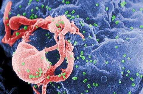 HIV-virus komt uit T-cel